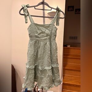 Altar’d state size small babydoll dress - safe green